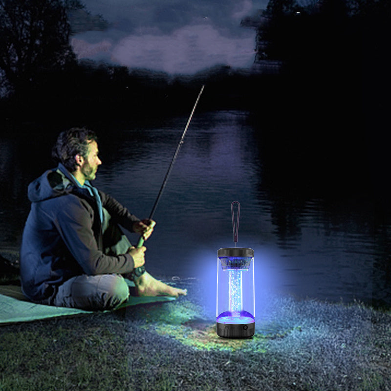 Lampada portatile a led per outdoor e campeggio con Wireless Bluetooth Speaker