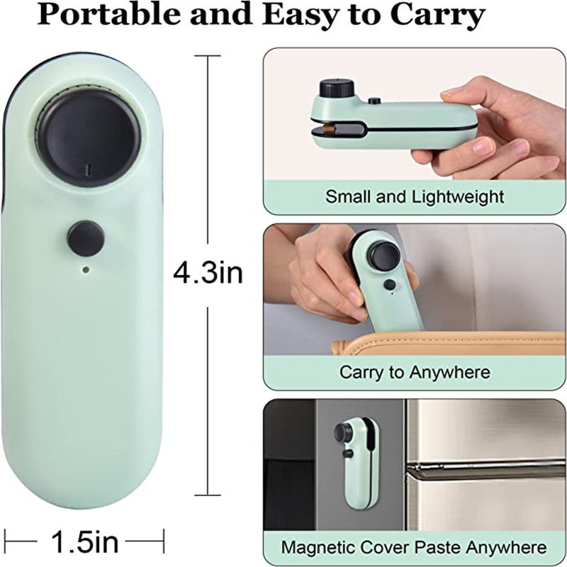 Mini Sigillatore a caldo per sacchetti e taglierina per sacchetti - multifunzione 2 in 1